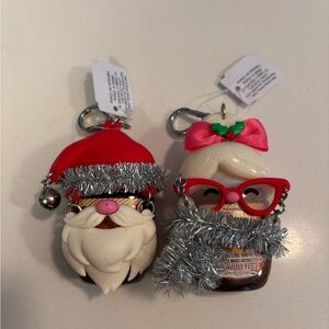 Bath & Body Works Santa and Mrs. Claus Sanitizer Holders